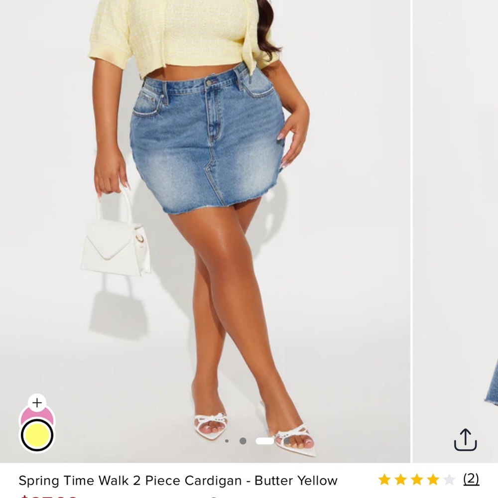 Fashion nova TWO PIECE cardigan tank set